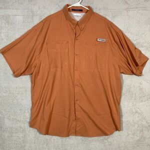 Columbia PFG Tamiami II Short Sleeve Fishing Shirt Plus Size XXL Wicking UPF 40‎